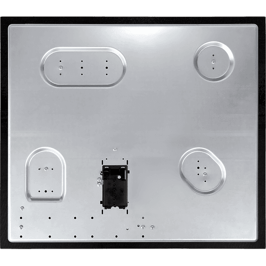 Hisense Built In Electric Double Oven and Ceramic Hob Pack - Stainless Steel / Black - Back hob shot