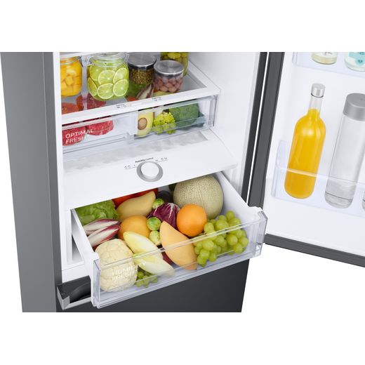 Samsung Total No Frost Fridge Freezer - Black - Close up shelf shot