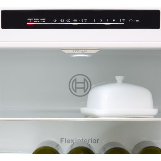 Bosch Series 4 60/40 Frost Free Fridge Freezer - Stainless Steel Effect - Conrol panel