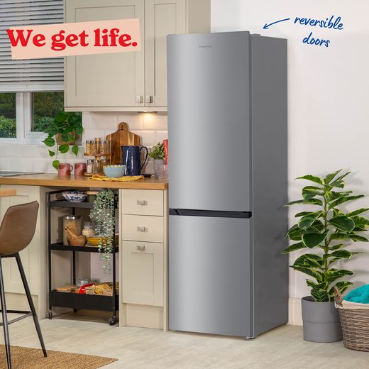 Russell Hobbs RH186FFFF60SS 186cm 60/40 No Frost Fridge Freezer - Stainless Steel - Annotation - We get life shot