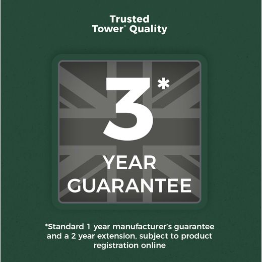 Tower VL220 Cyclone Dust Station T527102 Upright Vacuum Cleaner - Annotation - 3yr guarantee shot