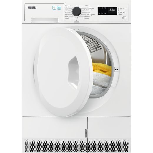 Zanussi ZDC82B4SW 8Kg Condenser Tumble Dryer - White - B Rated