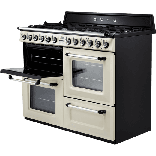 Smeg Victoria 110cm Dual Fuel Range Cooker - Cream