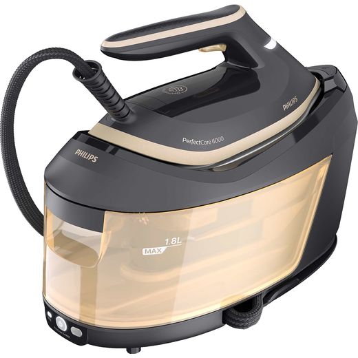 Philips PerfectCare 6000 Series Pressurised Steam Generator Iron - Gold / Black - Angled right perspective