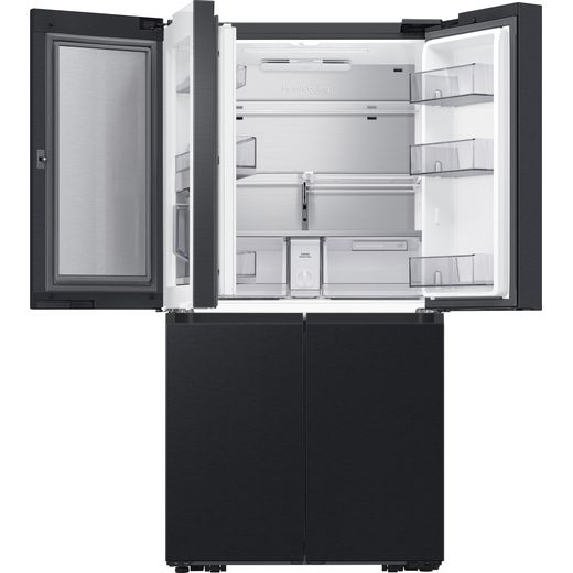 Samsung Series 9 Beverage Center™ American Fridge Freezer - Black - Fridge doors open