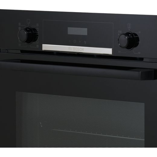 Bosch Series 4 HQA574BB3B Built In Electric Single Oven with Pyrolytic Cleaning - Black - Control panel