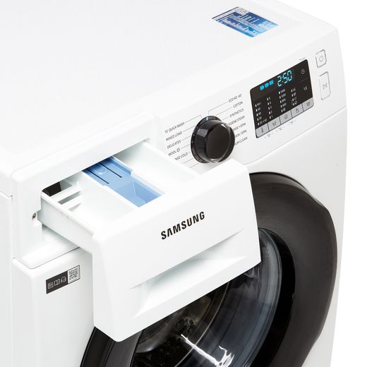 WSamsung Series 5 SpaceMax WW11BGA046AE 11kg Washing Machine with 1400 rpm - White - Detergent drawer shot