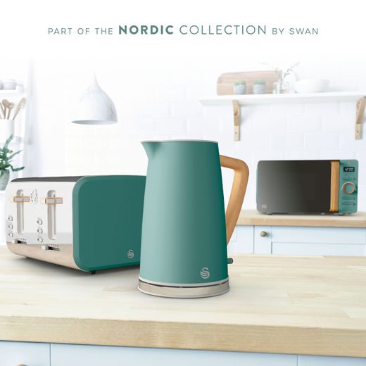 Swan Nordic SK14610GREN Kettle - Green - Annotation - Nordic collection shot
