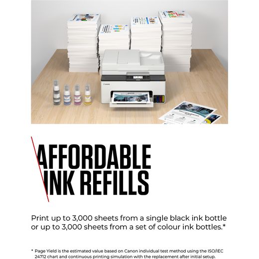 Canon MAXIFY GX2050 Wireless Inkjet Printer - White - Annotation - Affordable ink refills shot