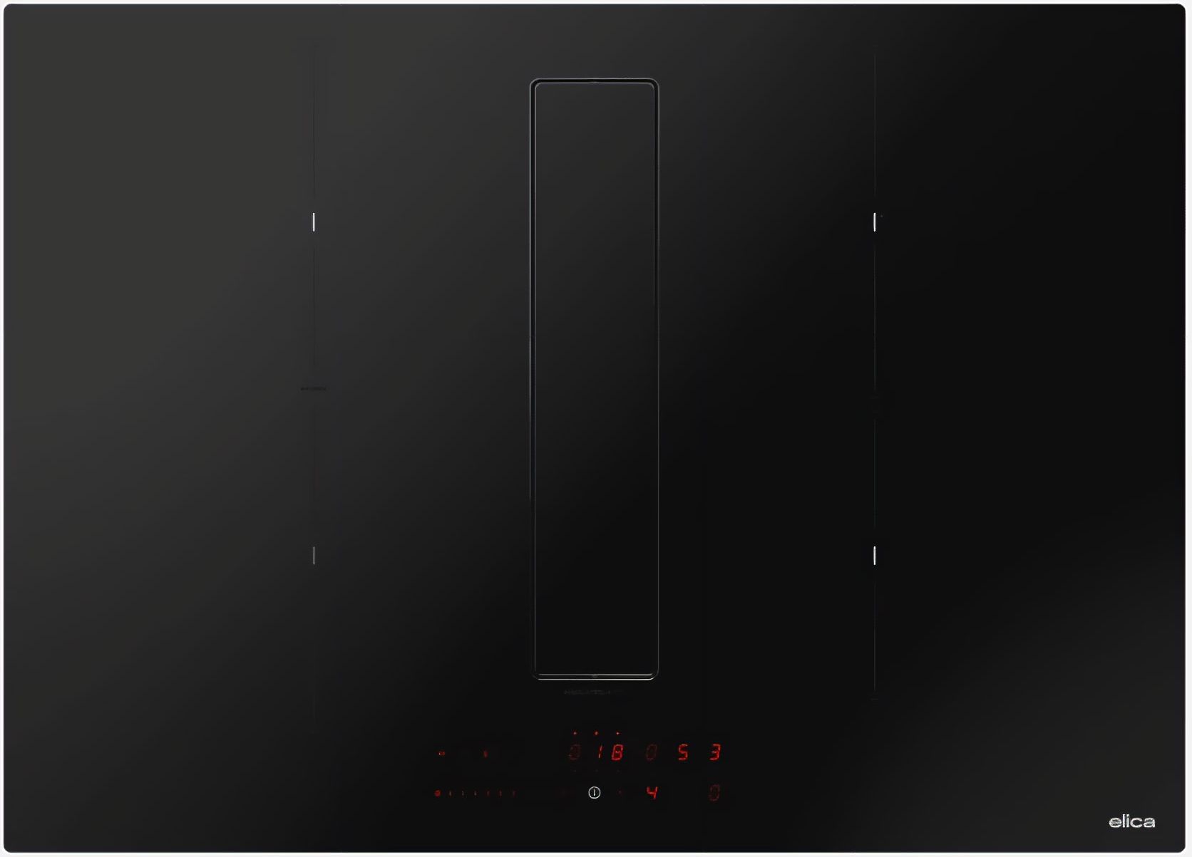Elica NikolaTesla Fit Raw Induction Hob - 72cm Width - Black - Zone Induction Hob - Built-in