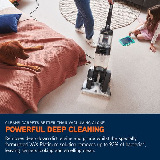 Vax Platinum Power Max ECB1SPV1 Carpet Cleaner - Annotation - Deep cleaning shot