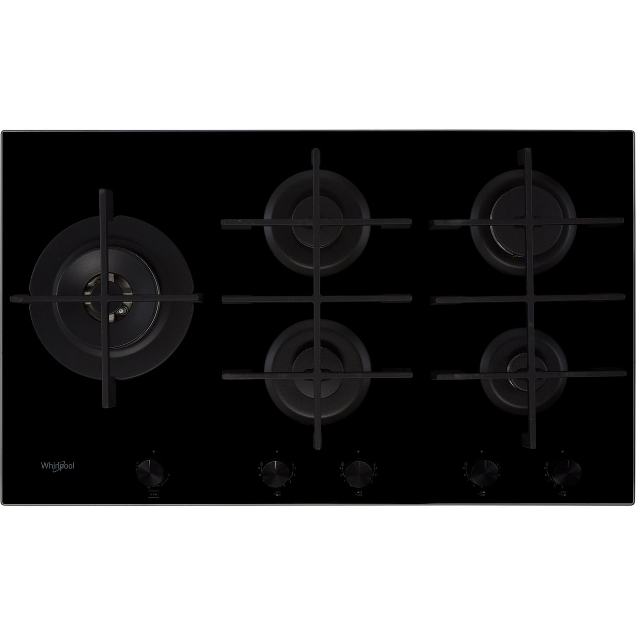 whirlpool gas range 5 burner