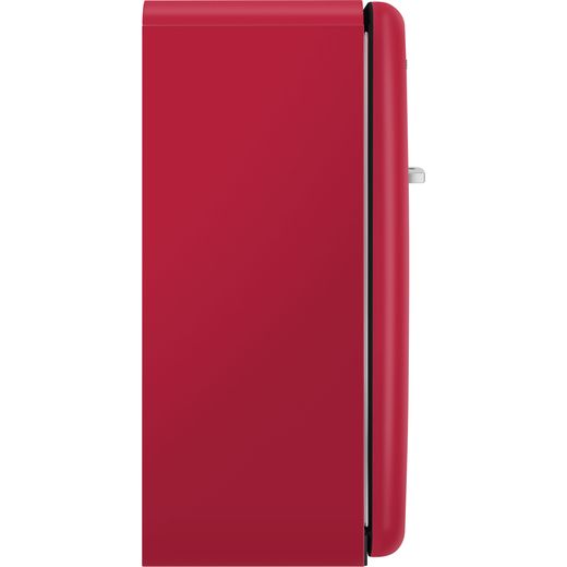 Smeg Right Hand Hinge FAB28RDRB6 153cm High Small Fridge with Ice Box - Ruby - Side shot