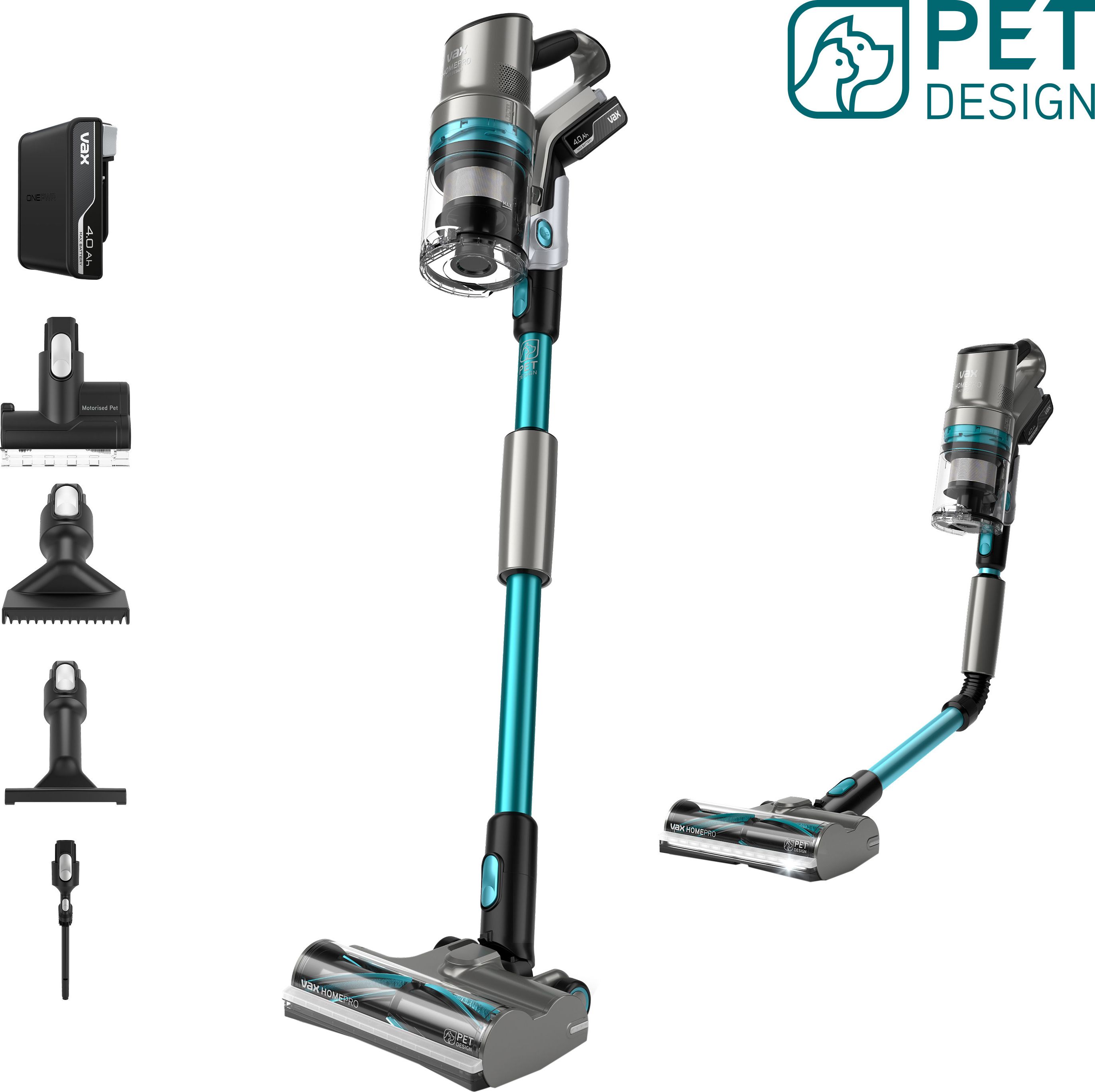 Vax HomePro Pet-Design Cordless Vacuum Cleaner with up to 45 Minutes Run Time - Graphite / Teal - CLSV-HPPC, Graphite / Teal