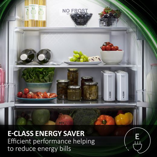 Haier 90 Series 7 SBS+ American Fridge Freezer - Black - Annotation - E class energy shot