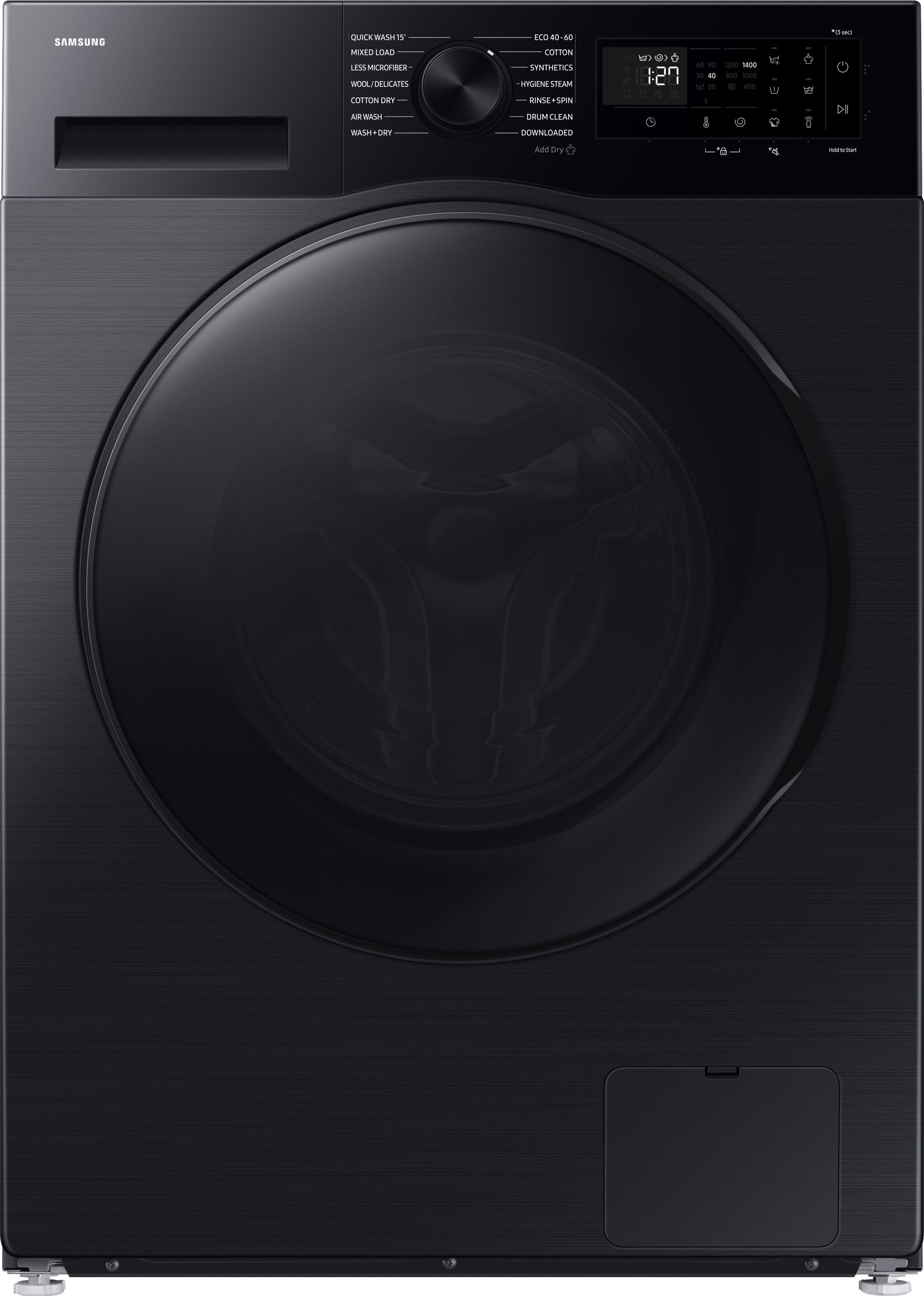 Samsung WD90DG5B15BB Freestanding Washer Dryer 9kg Wash 6kg Dry 1400 RPM Black