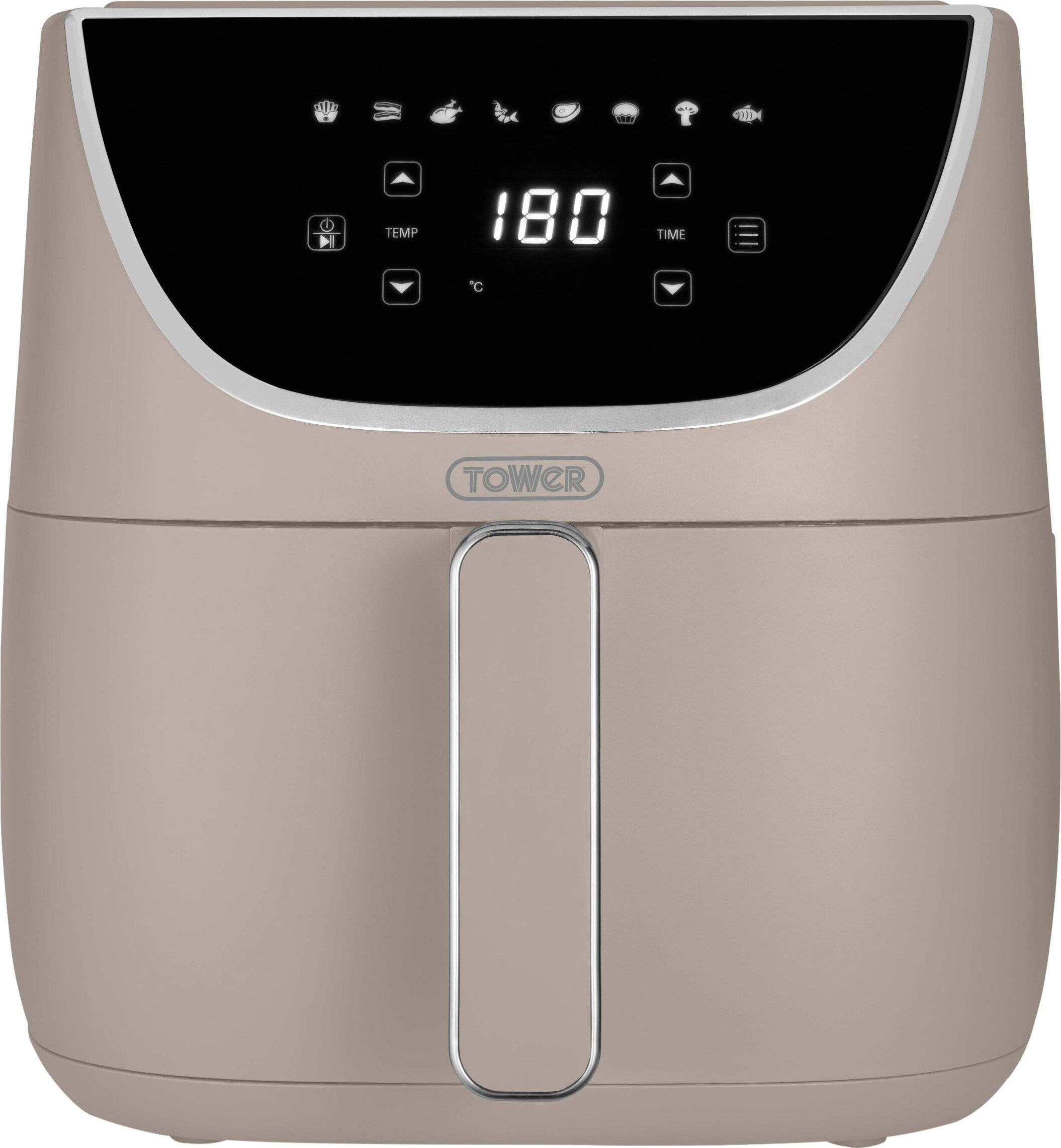Tower T17127MSH Single Drawer Air Fryer - Taupe, Brown