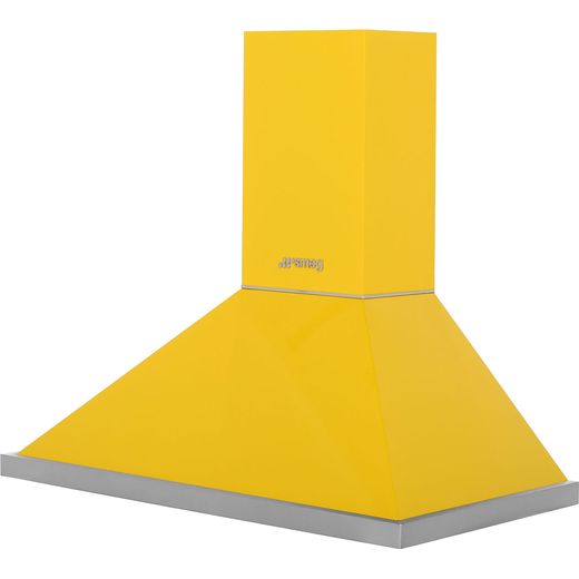Smeg Portofino KPF9YW 90 cm Chimney Cooker Hood - Yellow