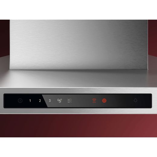 AEG DKB6971HM 90cm Chimney Cooker Hood - Stainless Steel -  control panel shot