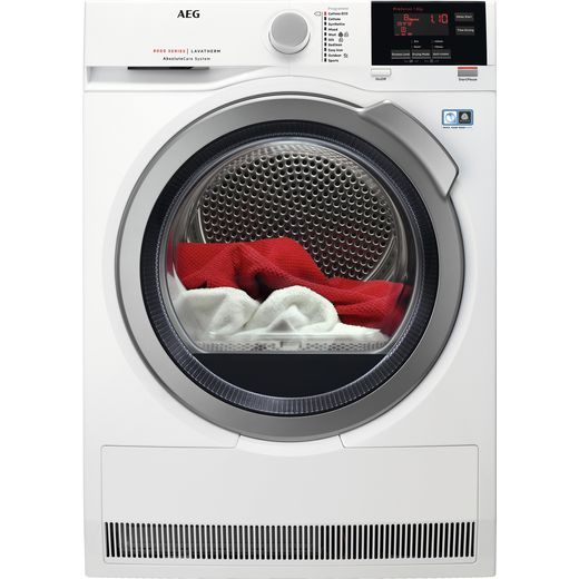 AEG AbsoluteCare Technology T8DBG942R 9Kg Heat Pump Tumble Dryer - White - A++ Rated