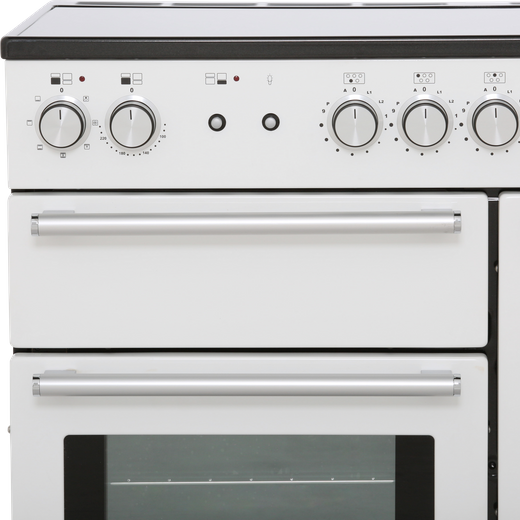 Rangemaster Nexus NEX110EIWH/C 110cm Electric Range Cooker with Induction Hob - White / Chrome