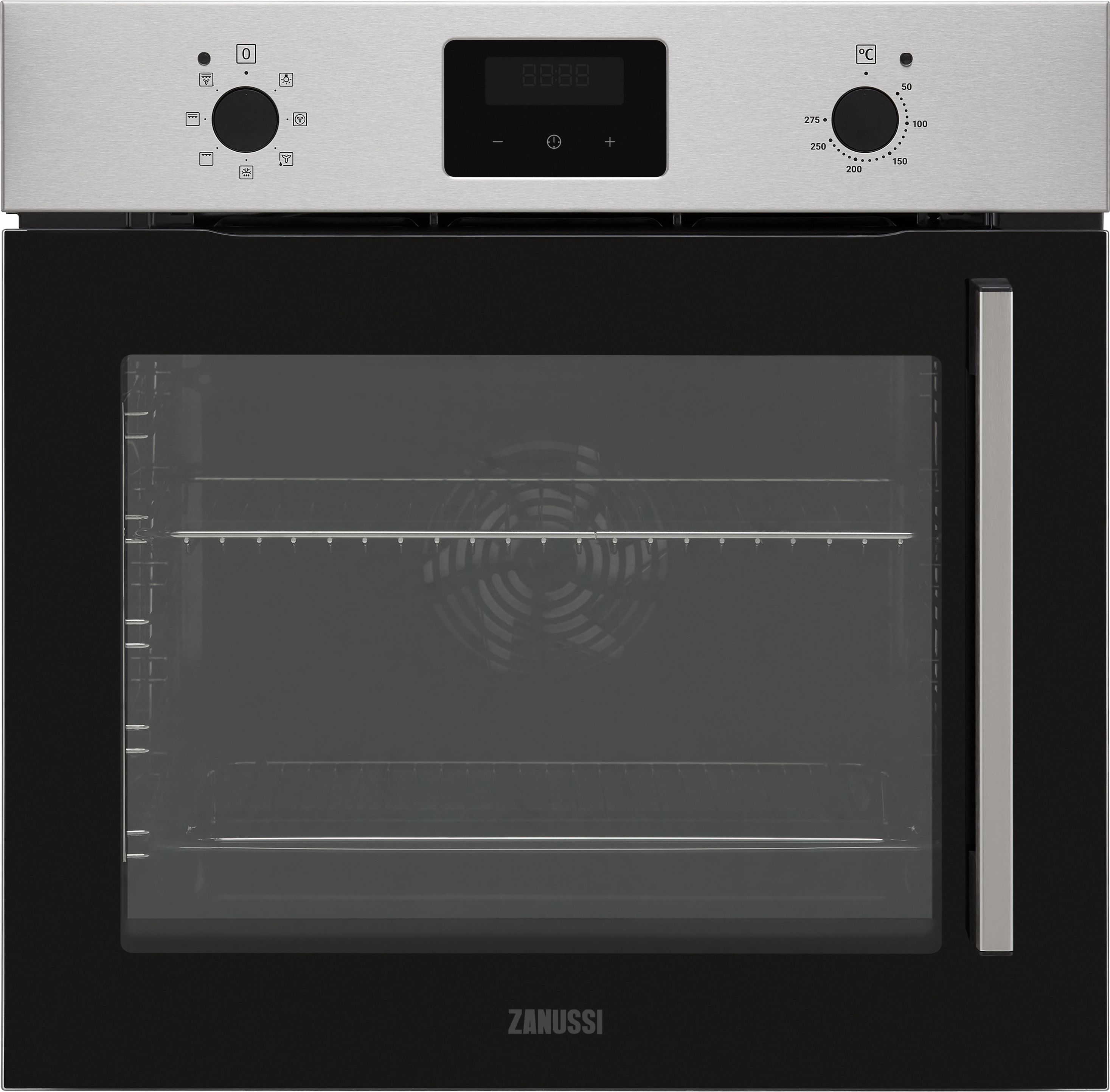 Zanussi ZOCNX3XL Built In Electric Single Oven - Stainless Steel - A Rated, Stainless Steel