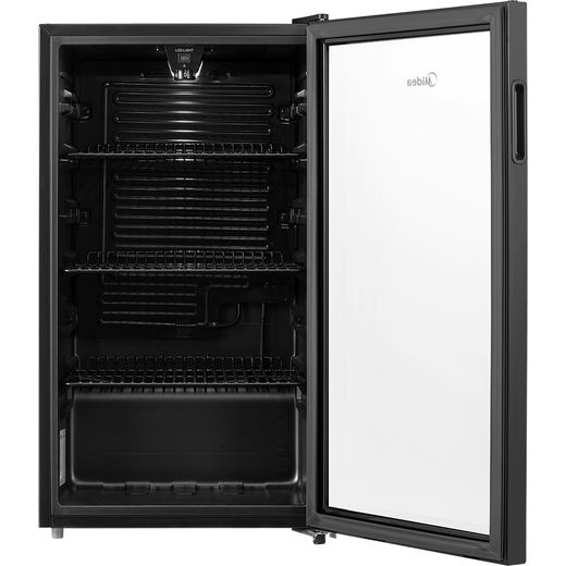 Midea Wine Cooler - Black - front with door open shot