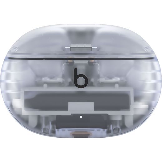 Beats Studio Buds + True Wireless Noise Cancelling In-Ear Headphones - Transparent - Closed case front shot