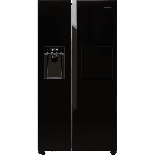 Hisense PureFlat RS694N4BBF American Fridge Freezer - Black - F Rated