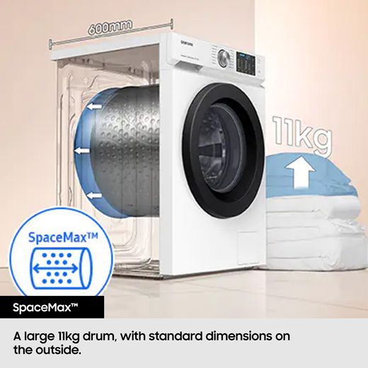 Samsung 11Kg / Washer Dryer - White - Annotation - Space max shot