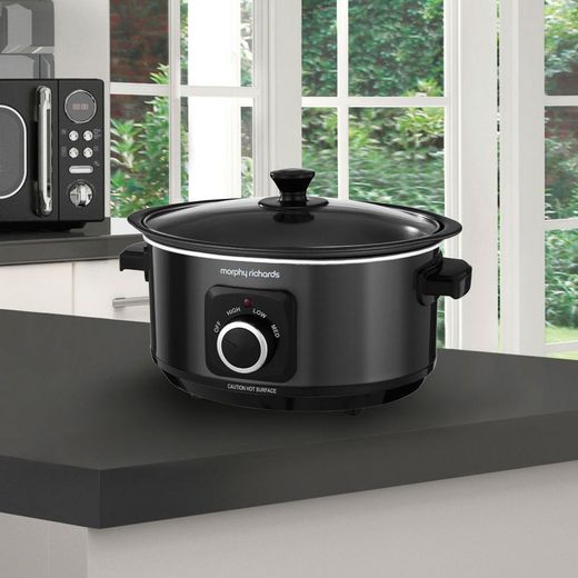 Morphy Richards Evoke Sear And Stew 460012 3.5 Litre Slow Cooker - Black