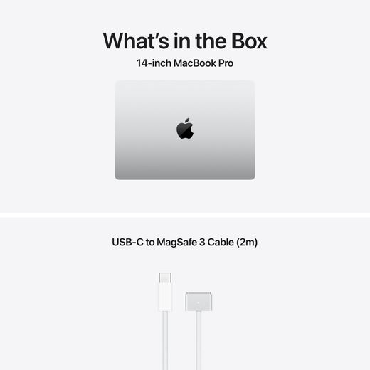 Apple MacBook Pro, - Silver - Annotation - Whats in the box