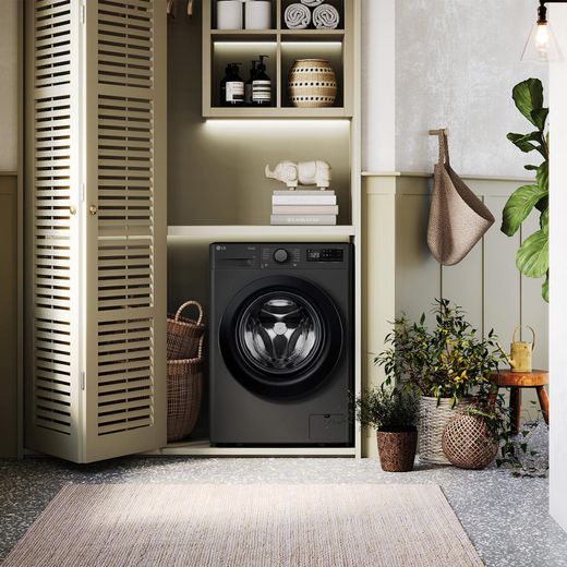 LG Series 4 AI Direct Drive™ FWY606GBLN1 10Kg / 6Kg Washer Dryer with 1400 rpm - Slate GreyWasher dryer in room
