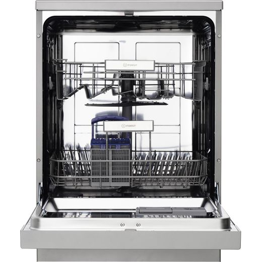 Indesit Standard Dishwasher - Silver  - front with door open shot