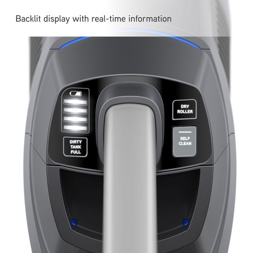 Vax ONEPWR Glide 2.0 CLHF-G2KS Hard Floor Cleaner - Graphite - Annotation - Backlit display shot
