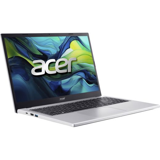Acer Aspire Lite AL15-61P Laptop - AMD Ryzen™ 7, 512GB SSD, 16 GB RAM - Silver - Right perspective shot