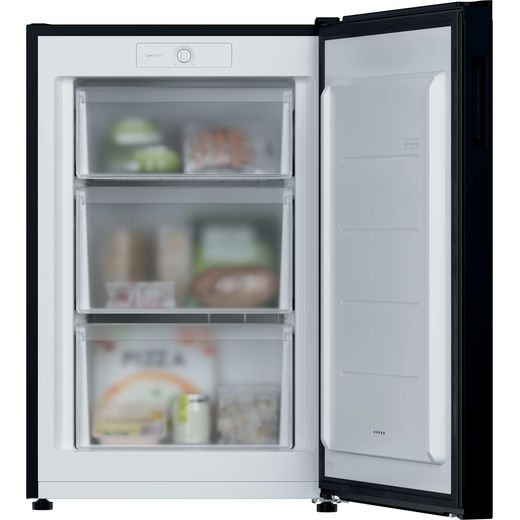 Hoover Under Counter Freezer - Black - Front with door open shot