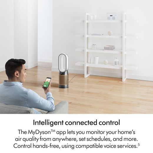 Dyson Hot+Cool HP2 De-Nox Air Purifier - White / Gold - Annotation - intell control shot