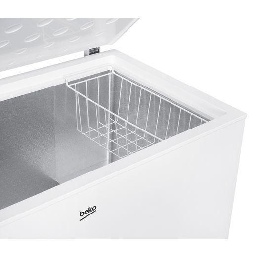 Beko Chest Freezer - White - Close up inside shot