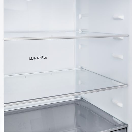 LG GBBSJ2CCPY Wifi Connected 203cm 70/30 No Frost Fridge Freezer - Prime Silver -  Close up shelf shot