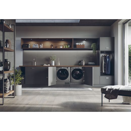 Haier 31900550 Integrated Heat Pump Tumble Dryer - Anthracite - Tumble dryer in kitchen