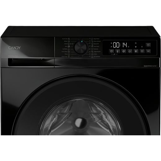 Candy GWD GWD 496B8B-80 / 6Kg Washer Dryer with 1400 rpm - Black - control panel shot 