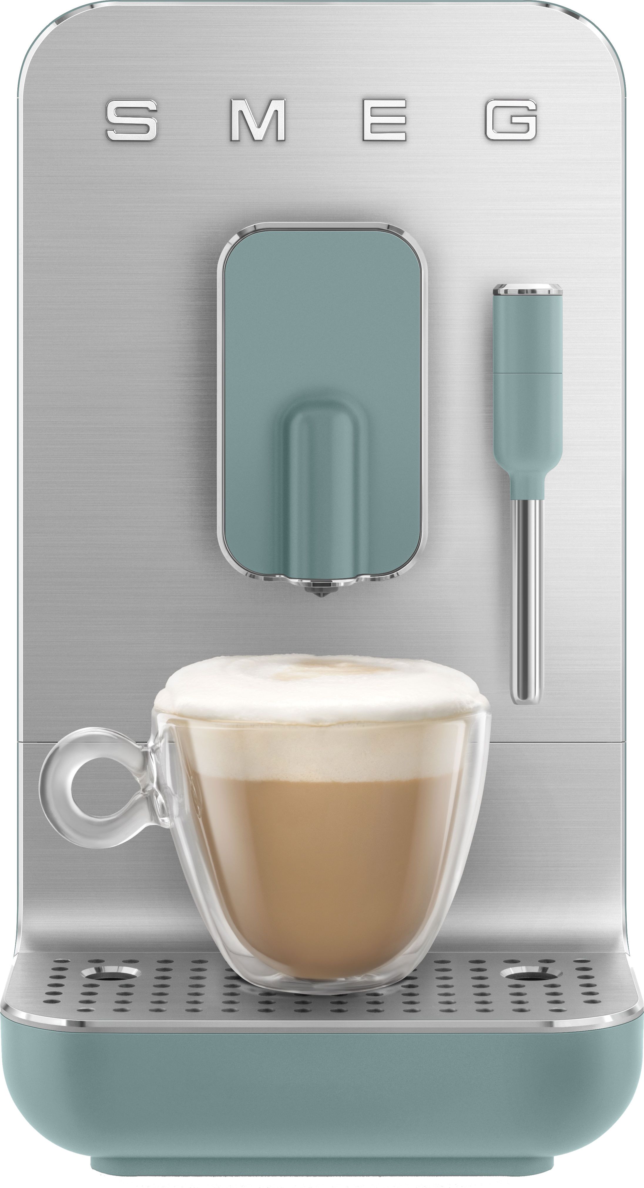 Image of Smeg 50's Style BCC12EGMUK Bean to Cup Coffee Machine - Green, Green