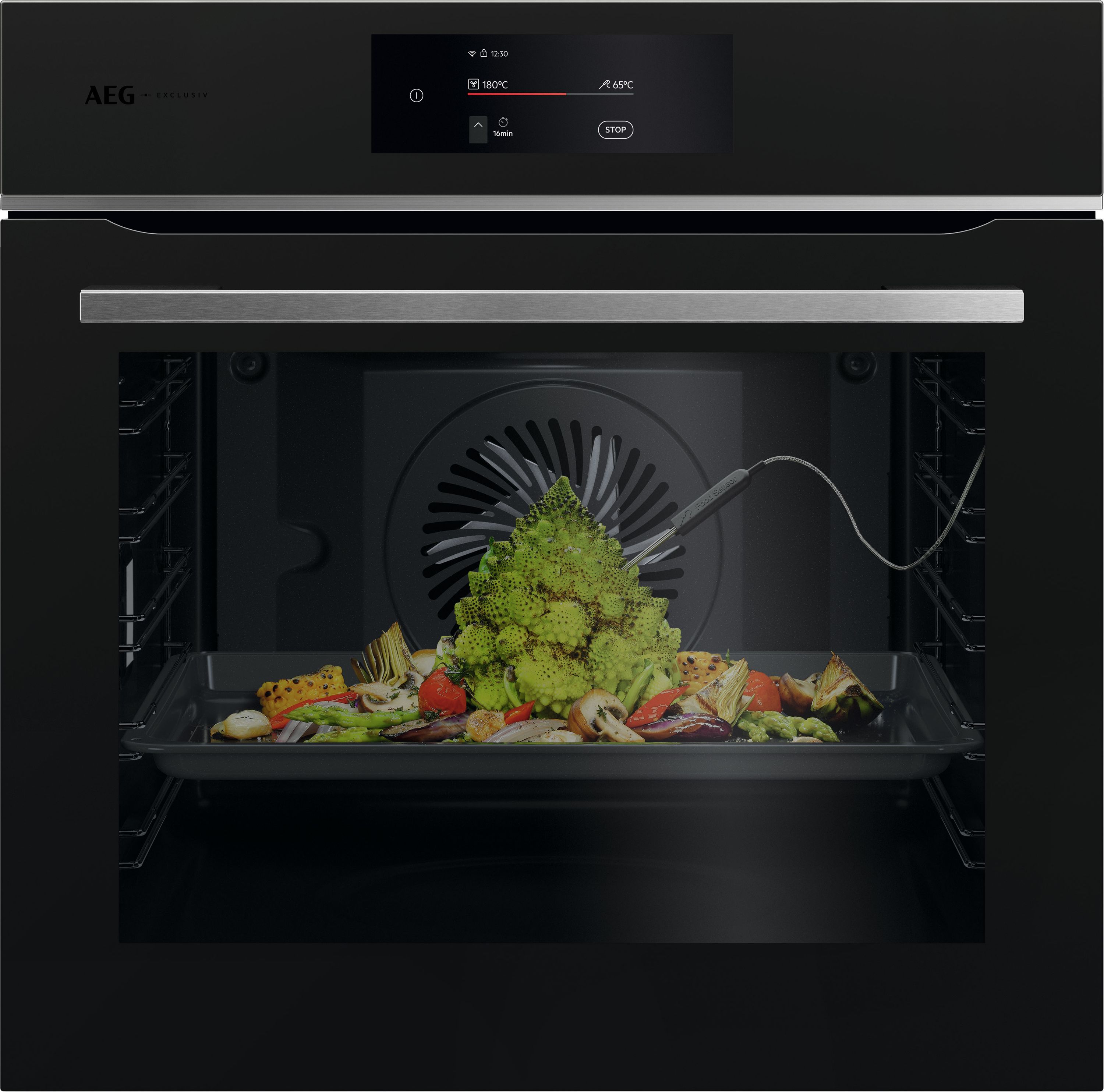 AEG Built-In Electric Single Oven TE7PB731AT - 71L - Pyrolytic Cleaning - Black - A++