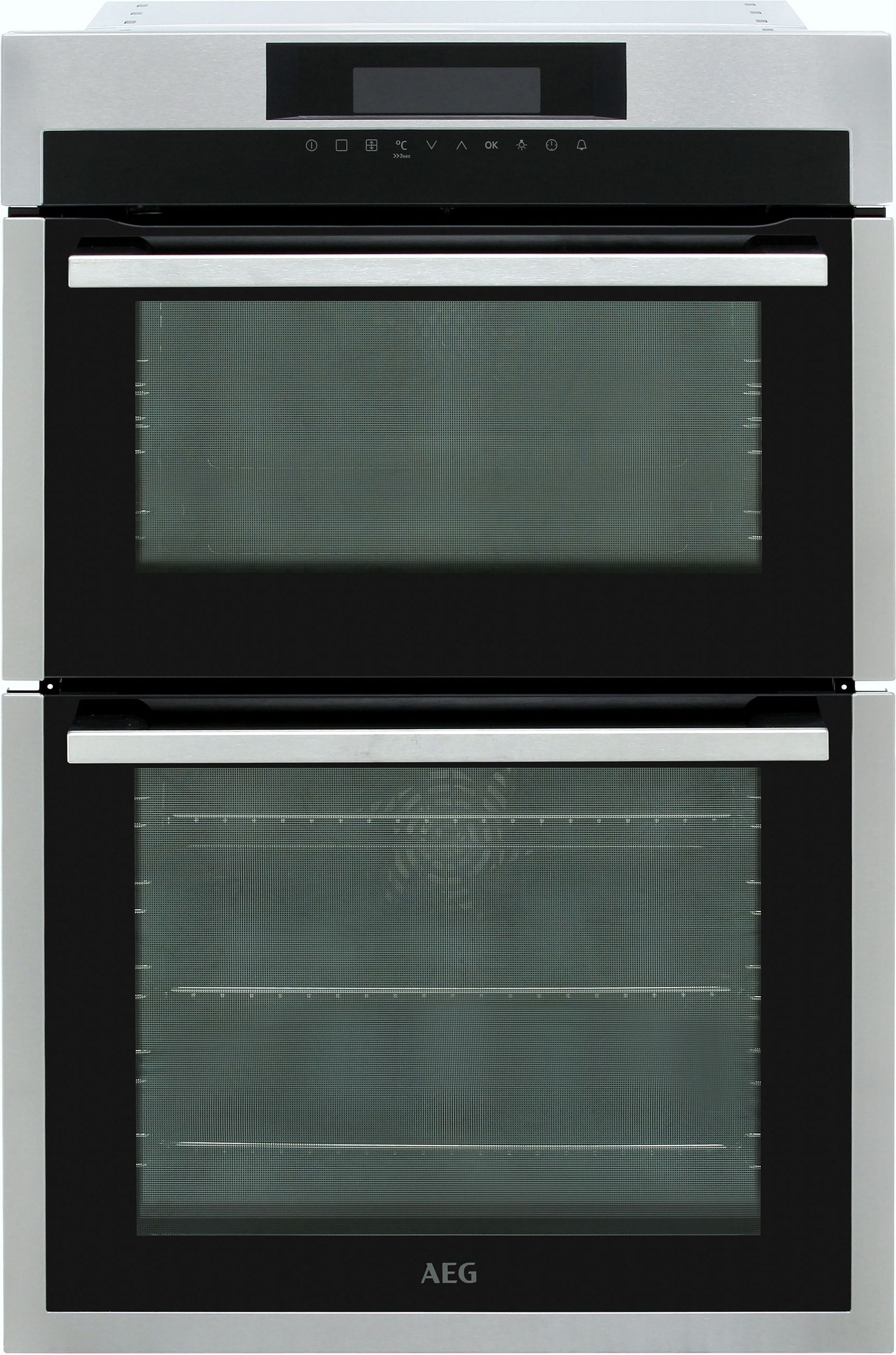 AEG DCE731110M Built In Electric Double Oven - Stainless Steel - A/A Rated, Stainless Steel