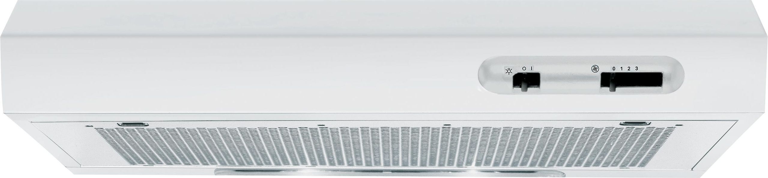 Image of Indesit ISLK66FLSW 60cm Visor Cooker Hood - White, White