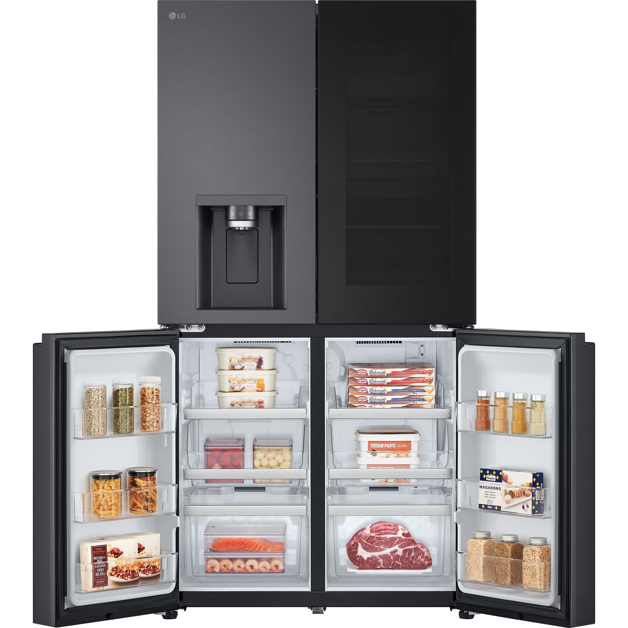 LG Electronics GMG960EVJE American Fridge Freezer Black