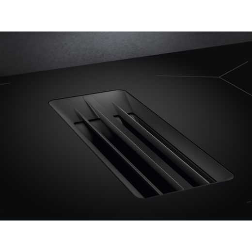 AEG TCH74B01CB 949598097 Induction Hob - Black - Close up ventilation shot