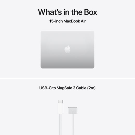 Apple MacBook Air, - Silver - Annotation - Whats in the box