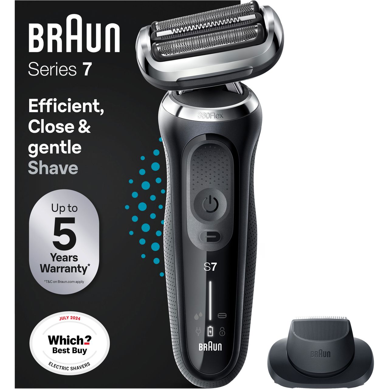 Braun Series 7 shaver | BRA70N1200S_BK | ao.com